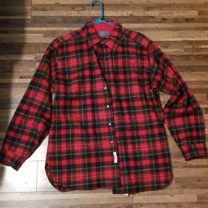 Vintage Pendleton Wool Button Down Tartan Shirt